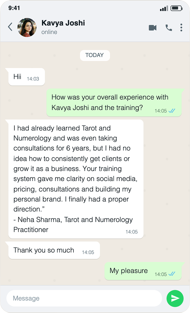 Testing testimonial